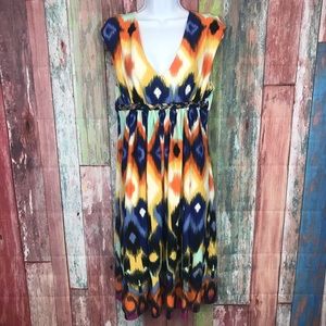 Beautiful colorful laced back Dress